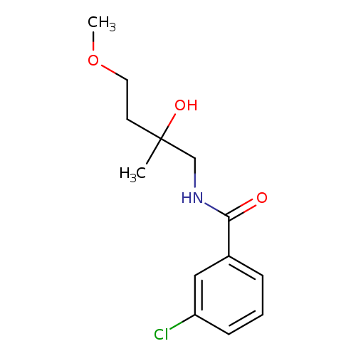 3-chloro-N-(2-hydroxy-4-methoxy-2-methylbutyl)benzamide