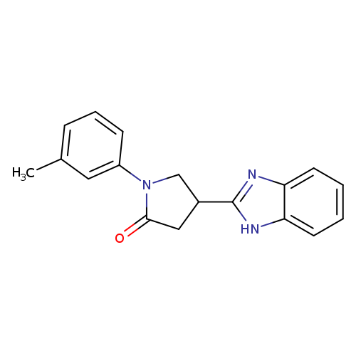 4-(1H-benzimidazol-2-yl)-1-(3-methylphenyl)pyrrolidin-2-one