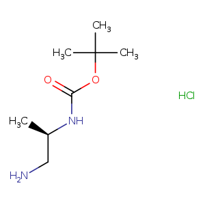 Carbamic acid, N-[(1R)-2-amino-1-methylethyl]-, 1,1-dimethylethyl ester, hydrochloride (1:1)