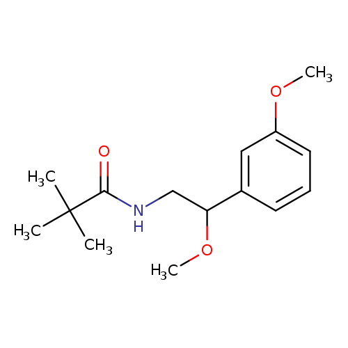 N-[2-methoxy-2-(3-methoxyphenyl)ethyl]-2,2-dimethylpropanamide