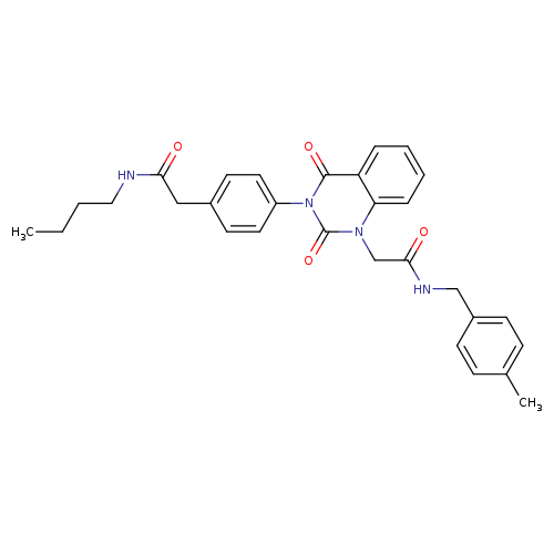 N-butyl-2-{4-[1-({[(4-methylphenyl)methyl]carbamoyl}methyl)-2,4-dioxo-1,2,3,4-tetrahydroquinazolin-3-yl]phenyl}acetamide