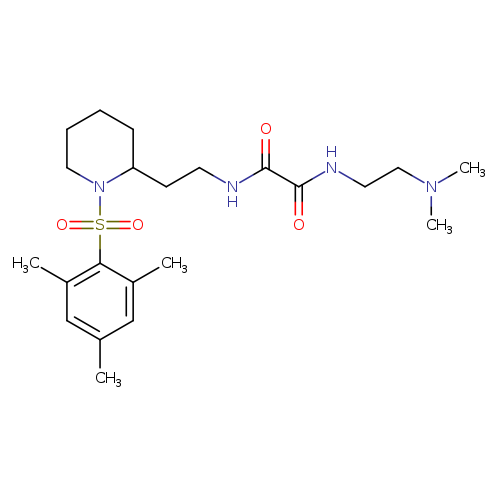N-[2-(dimethylamino)ethyl]-N'-{2-[1-(2,4,6-trimethylbenzenesulfonyl)piperidin-2-yl]ethyl}ethanediamide