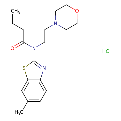 N-(6-methyl-1,3-benzothiazol-2-yl)-N-[2-(morpholin-4-yl)ethyl]butanamide hydrochloride