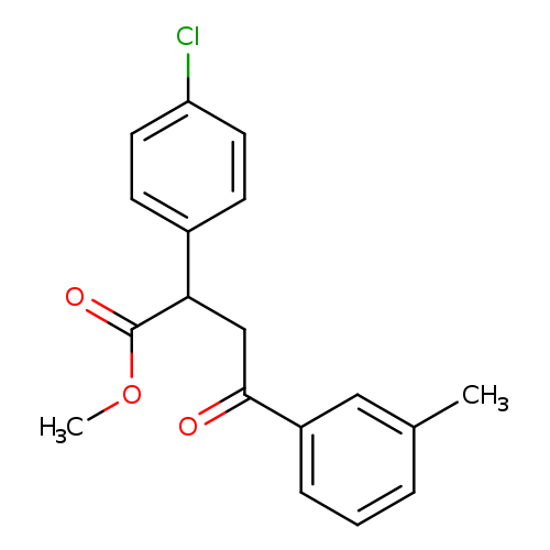 methyl 2-(4-chlorophenyl)-4-(3-methylphenyl)-4-oxobutanoate