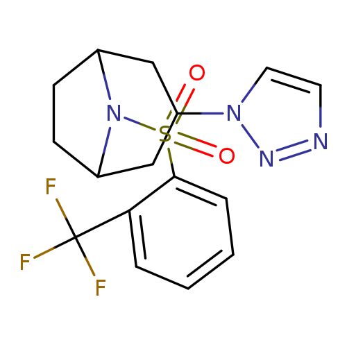 3-(1H-1,2,3-triazol-1-yl)-8-[2-(trifluoromethyl)benzenesulfonyl]-8-azabicyclo[3.2.1]octane