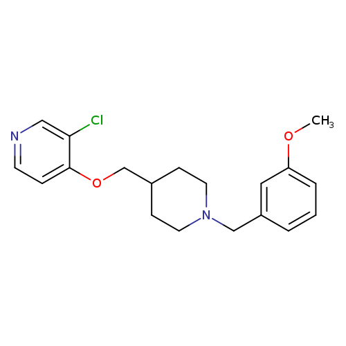 3-chloro-4-({1-[(3-methoxyphenyl)methyl]piperidin-4-yl}methoxy)pyridine