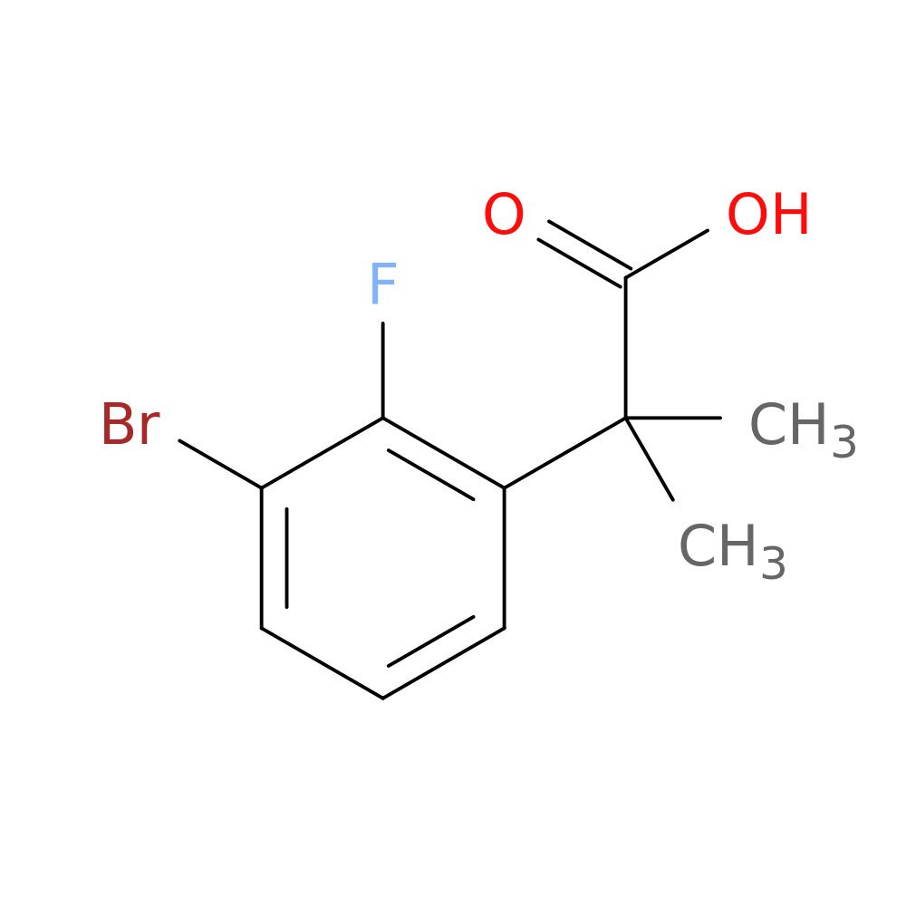 2-(3-bromo-2-fluorophenyl)-2-methylpropanoic acid