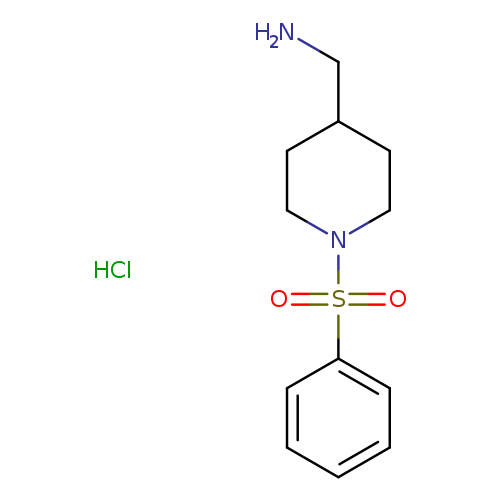 [1-(benzenesulfonyl)piperidin-4-yl]methanamine hydrochloride