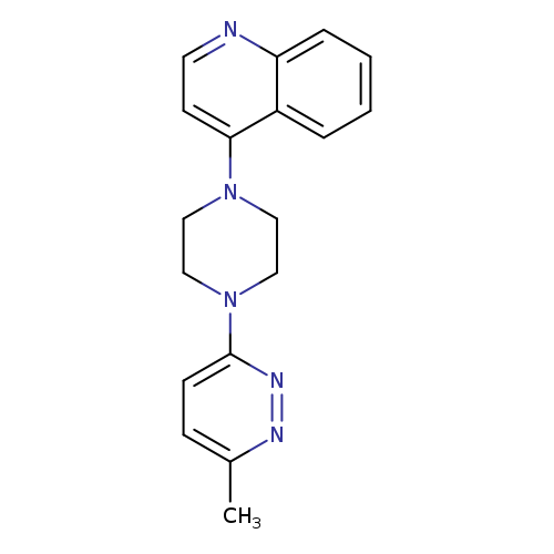 4-[4-(6-methylpyridazin-3-yl)piperazin-1-yl]quinoline