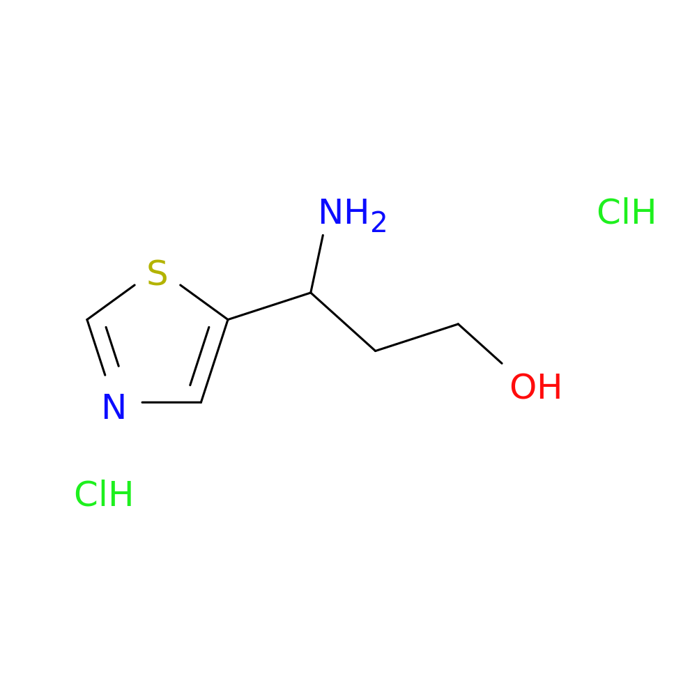 3-Amino-3-(thiazol-5-yl)propan-1-ol dihydrochloride