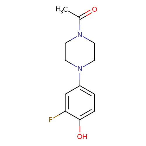 1-(4-(3-Fluoro-4-hydroxyphenyl)piperazin-1-yl)ethanone