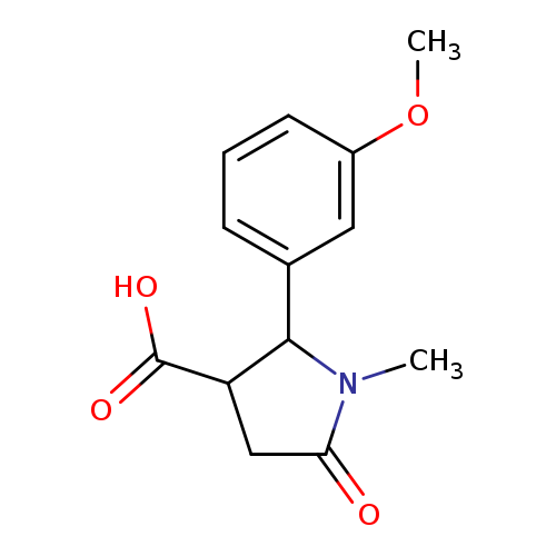 2-(3-methoxyphenyl)-1-methyl-5-oxopyrrolidine-3-carboxylic acid