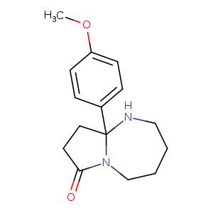 9a-(4-methoxyphenyl)-octahydro-1H-pyrrolo[1,2-a][1,3]diazepin-7-one