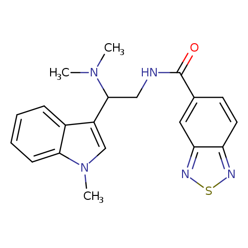 N-[2-(dimethylamino)-2-(1-methyl-1H-indol-3-yl)ethyl]-2,1,3-benzothiadiazole-5-carboxamide