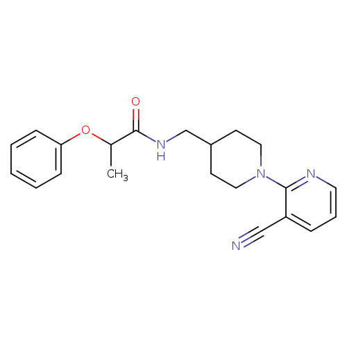 N-{[1-(3-cyanopyridin-2-yl)piperidin-4-yl]methyl}-2-phenoxypropanamide
