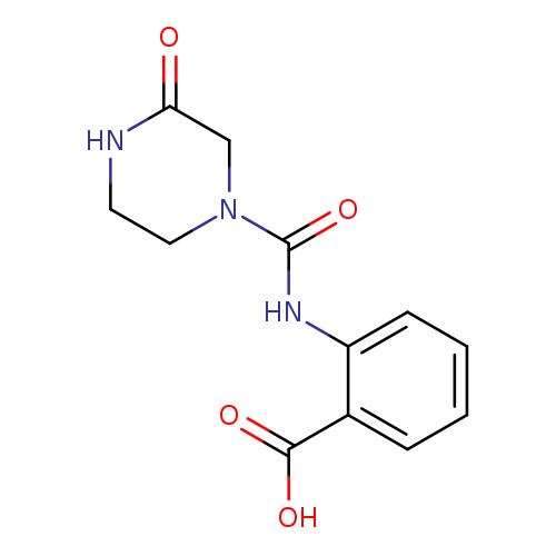2-(3-oxopiperazine-1-carboxamido)benzoic acid