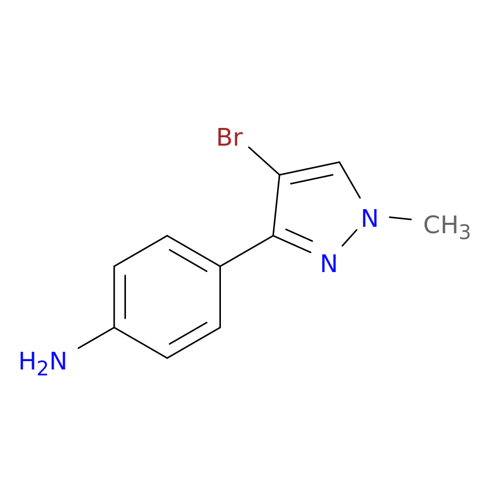 3-(4-Aminophenyl)-4-bromo-1-methylpyrazole