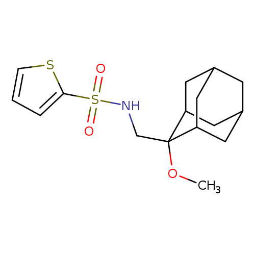 N-[(2-methoxyadamantan-2-yl)methyl]thiophene-2-sulfonamide