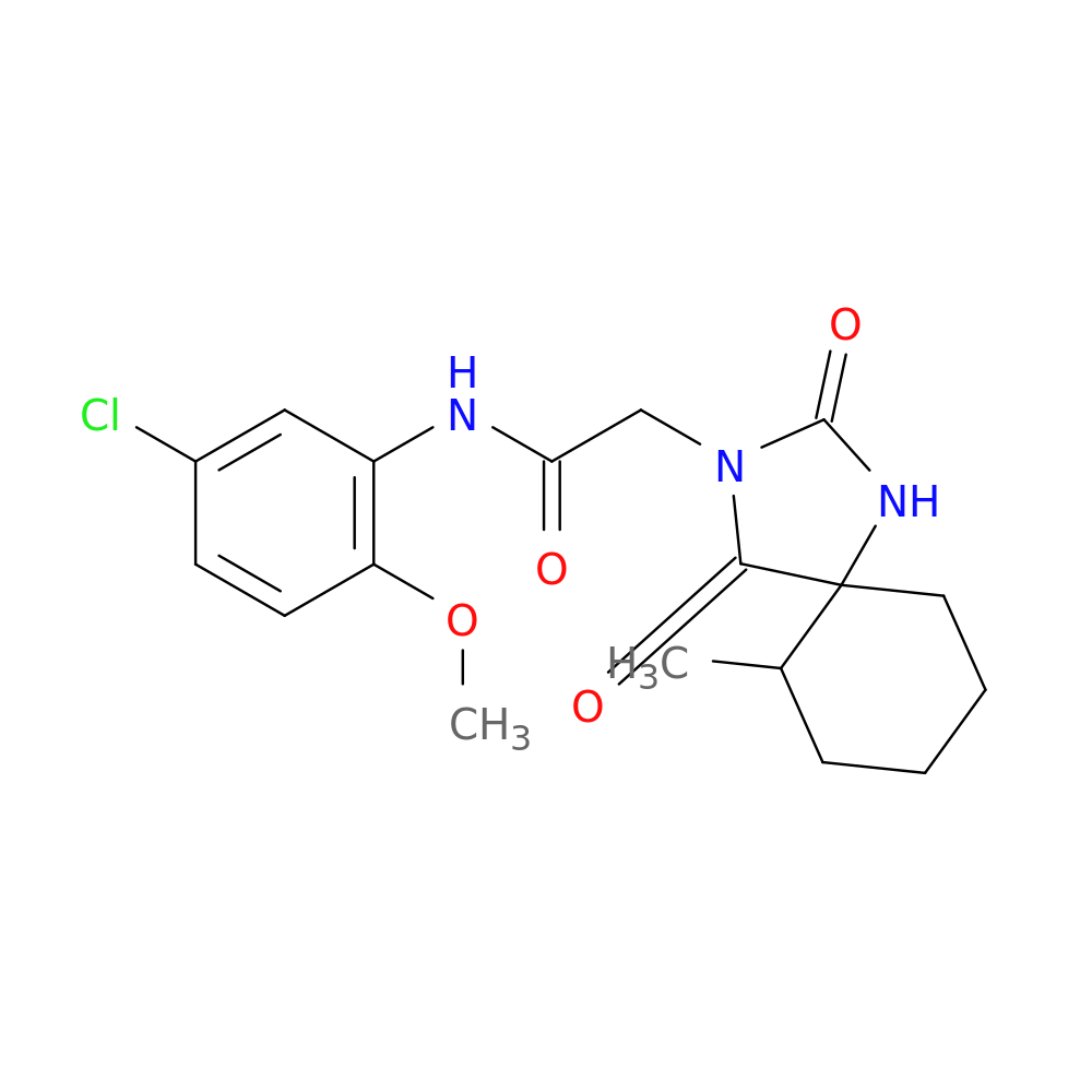 N-(5-chloro-2-methoxyphenyl)-2-{6-methyl-2,4-dioxo-1,3-diazaspiro[4.5]decan-3-yl}acetamide