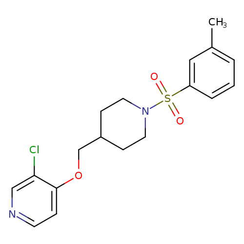 3-chloro-4-{[1-(3-methylbenzenesulfonyl)piperidin-4-yl]methoxy}pyridine