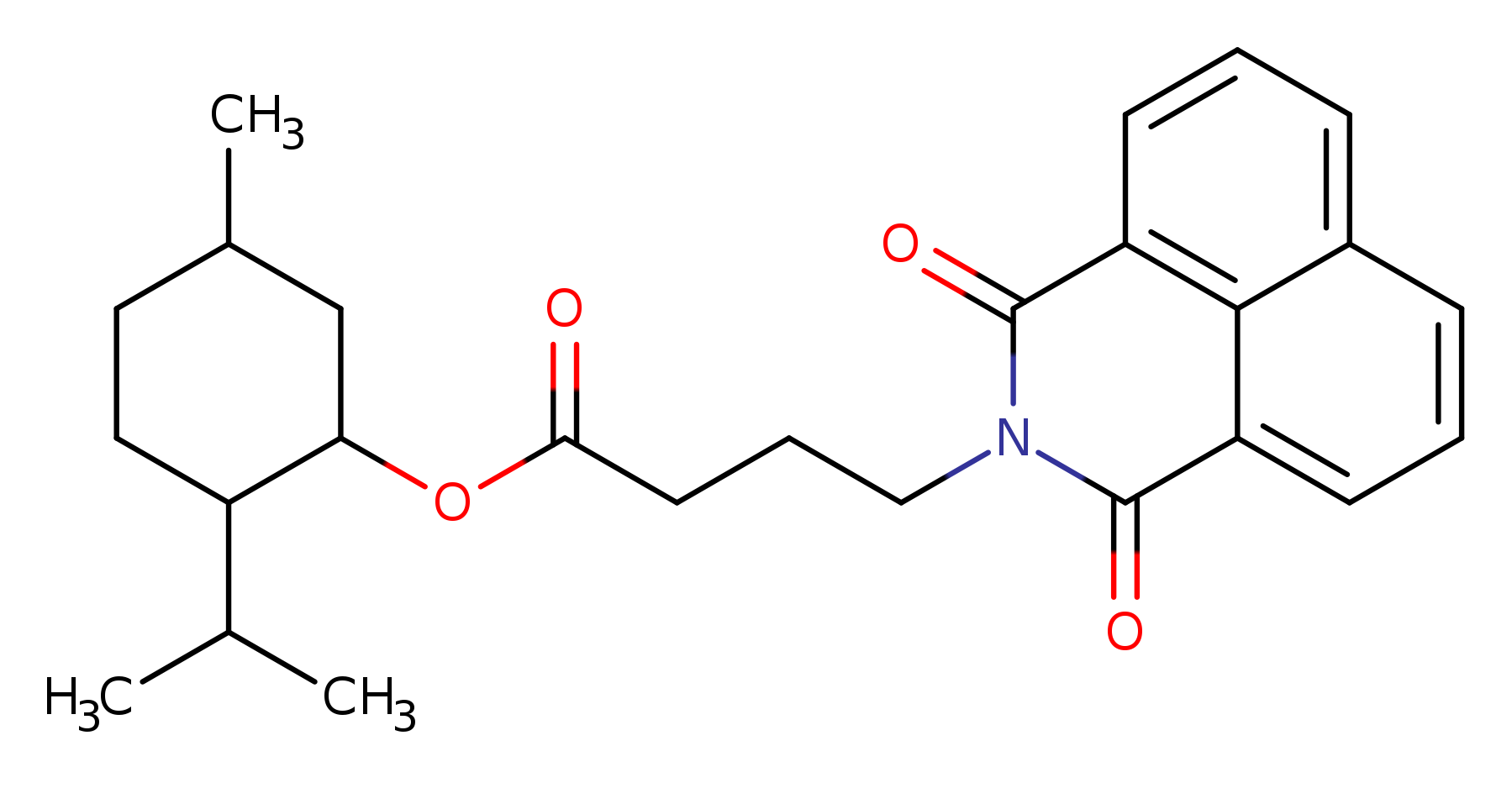5-methyl-2-(propan-2-yl)cyclohexyl 4-{2,4-dioxo-3-azatricyclo[7.3.1.0^{5,13}]trideca-1(12),5,7,9(13),10-pentaen-3-yl}butanoate
