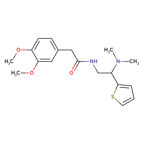 2-(3,4-dimethoxyphenyl)-N-[2-(dimethylamino)-2-(thiophen-2-yl)ethyl]acetamide