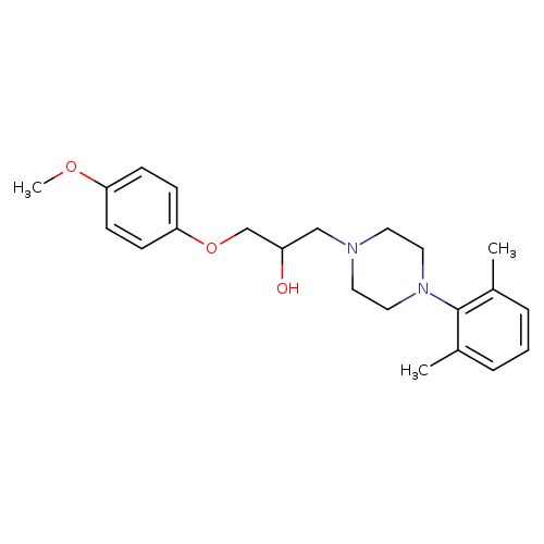 1-[4-(2,6-dimethylphenyl)piperazin-1-yl]-3-(4-methoxyphenoxy)propan-2-ol