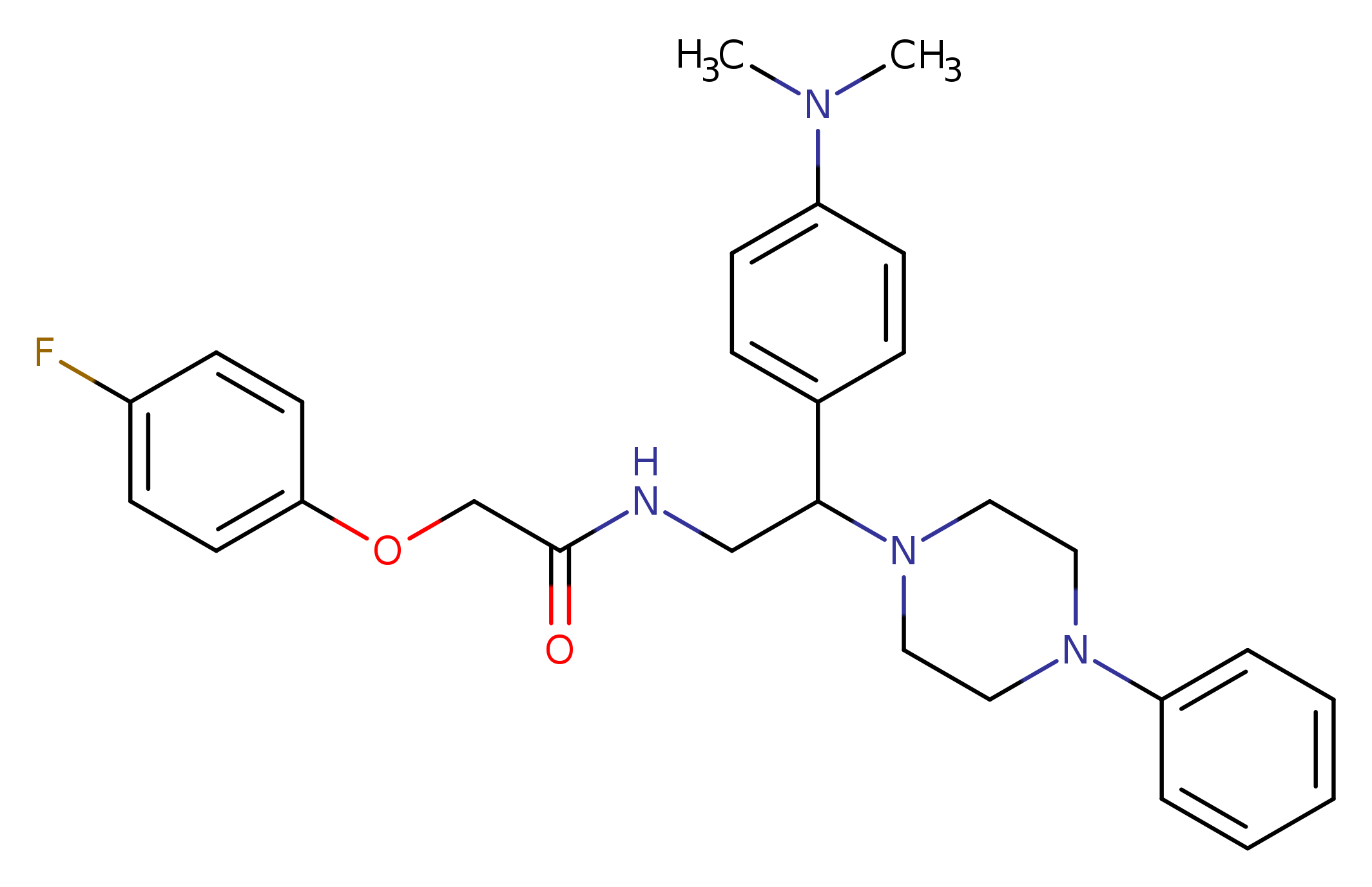 N-{2-[4-(dimethylamino)phenyl]-2-(4-phenylpiperazin-1-yl)ethyl}-2-(4-fluorophenoxy)acetamide