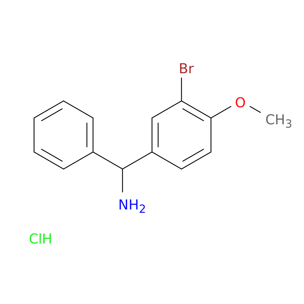 (3-bromo-4-methoxyphenyl)(phenyl)methanamine hydrochloride