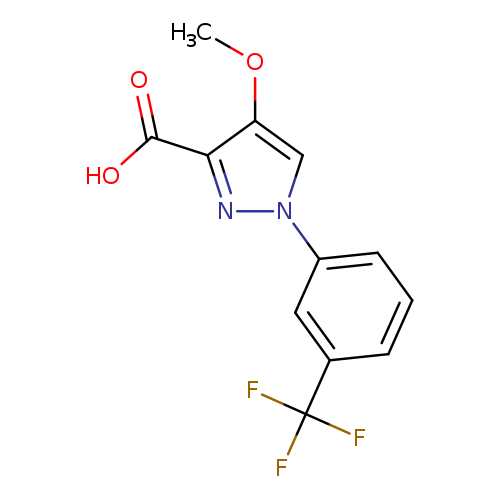 4-methoxy-1-[3-(trifluoromethyl)phenyl]-1H-pyrazole-3-carboxylic acid