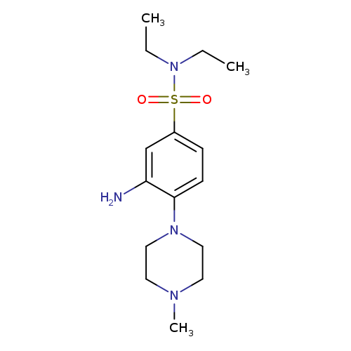 3-amino-N,N-diethyl-4-(4-methylpiperazin-1-yl)benzene-1-sulfonamide