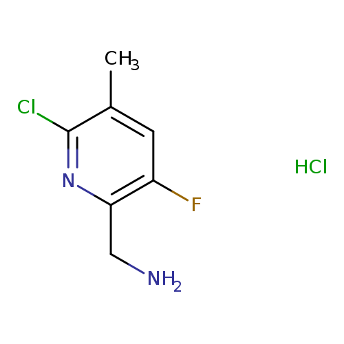 1-(6-chloro-3-fluoro-5-methylpyridin-2-yl)methanamine hydrochloride