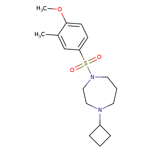 1-cyclobutyl-4-(4-methoxy-3-methylbenzenesulfonyl)-1,4-diazepane