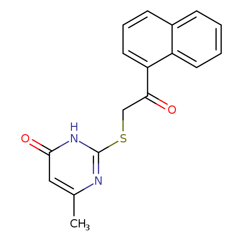 6-Methyl-2-((2-(naphthalen-1-yl)-2-oxoethyl)thio)pyrimidin-4(3H)-one