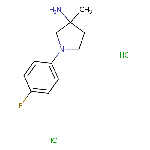 1-(4-fluorophenyl)-3-methylpyrrolidin-3-aminedihydrochloride