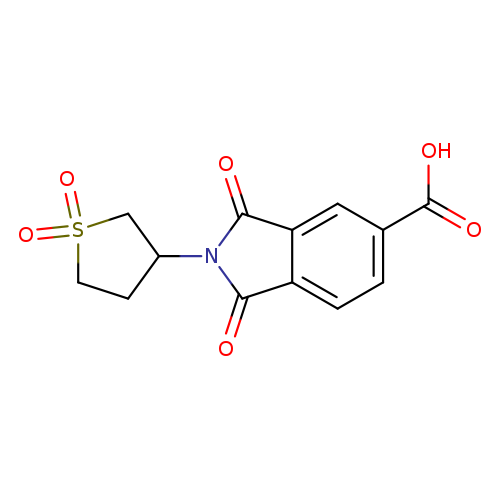 2-(1,1-dioxo-1lambda6-thiolan-3-yl)-1,3-dioxo-2,3-dihydro-1H-isoindole-5-carboxylic acid