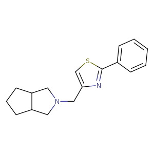 4-({octahydrocyclopenta[c]pyrrol-2-yl}methyl)-2-phenyl-1,3-thiazole