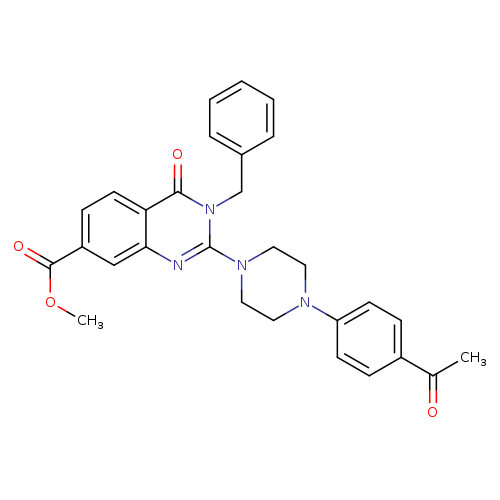 methyl 2-[4-(4-acetylphenyl)piperazin-1-yl]-3-benzyl-4-oxo-3,4-dihydroquinazoline-7-carboxylate
