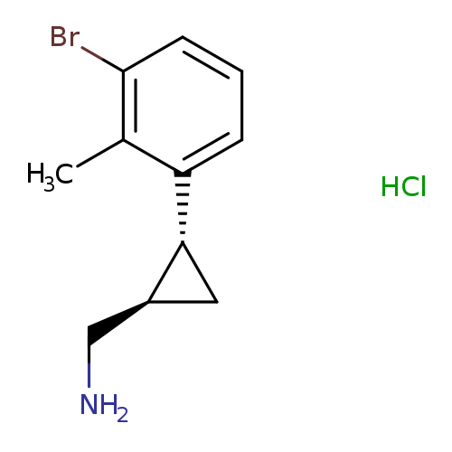 rac-1-[(1R,2R)-2-(3-bromo-2-methylphenyl)cyclopropyl]methanaminehydrochloride,trans