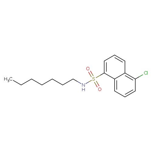 1-Naphthalenesulfonamide, 5-chloro-N-heptyl-