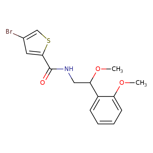 4-bromo-N-[2-methoxy-2-(2-methoxyphenyl)ethyl]thiophene-2-carboxamide