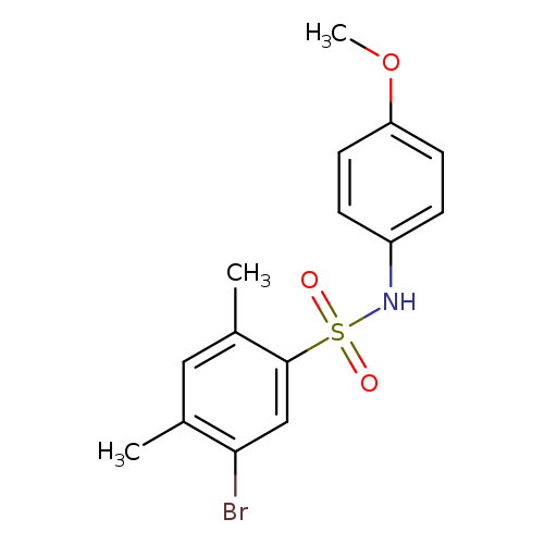 5-bromo-N-(4-methoxyphenyl)-2,4-dimethylbenzene-1-sulfonamide