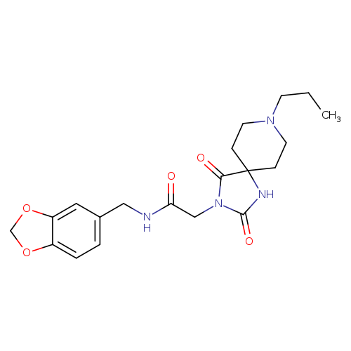 N-[(2H-1,3-benzodioxol-5-yl)methyl]-2-{2,4-dioxo-8-propyl-1,3,8-triazaspiro[4.5]decan-3-yl}acetamide