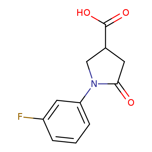 1-(3-fluorophenyl)-5-oxopyrrolidine-3-carboxylic acid