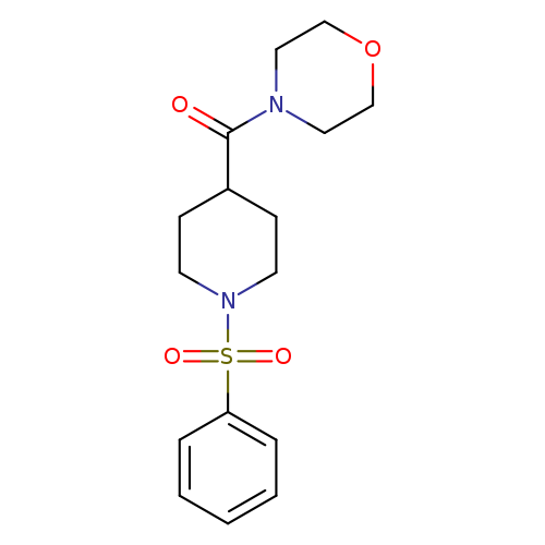 4-[1-(benzenesulfonyl)piperidine-4-carbonyl]morpholine