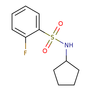 N-cyclopentyl-2-fluorobenzene-1-sulfonamide