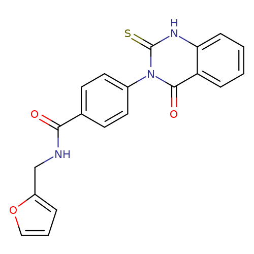 N-[(furan-2-yl)methyl]-4-(4-oxo-2-sulfanylidene-1,2,3,4-tetrahydroquinazolin-3-yl)benzamide