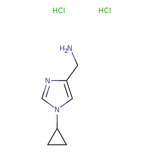 1-(1-cyclopropyl-1H-imidazol-4-yl)methanamine dihydrochloride