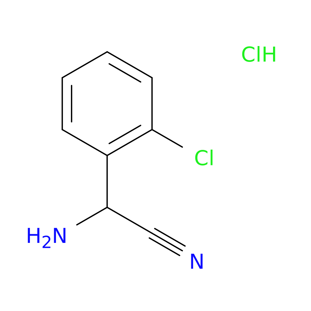2-amino-2-(2-chlorophenyl)acetonitrile hydrochloride