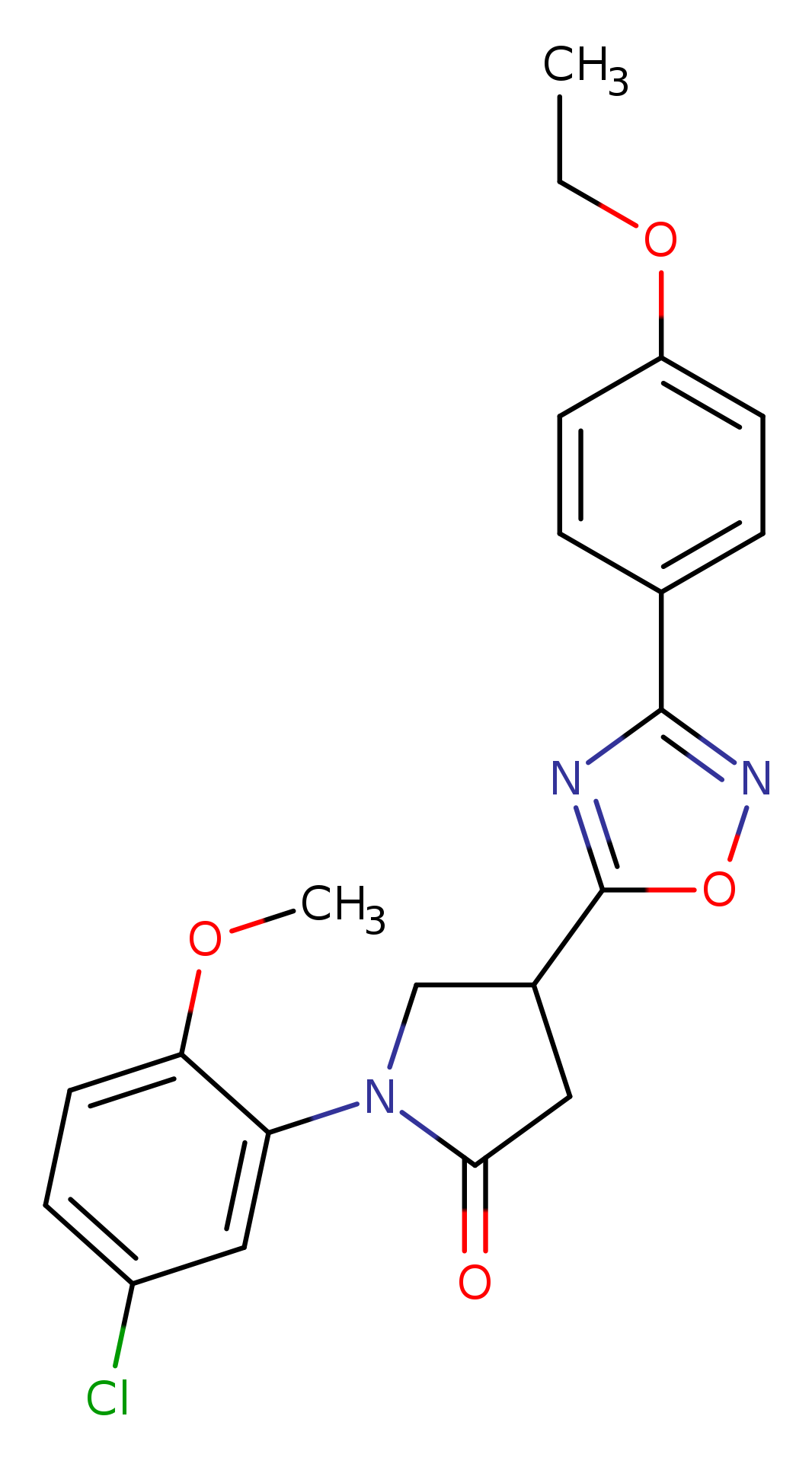 1-(5-chloro-2-methoxyphenyl)-4-[3-(4-ethoxyphenyl)-1,2,4-oxadiazol-5-yl]pyrrolidin-2-one